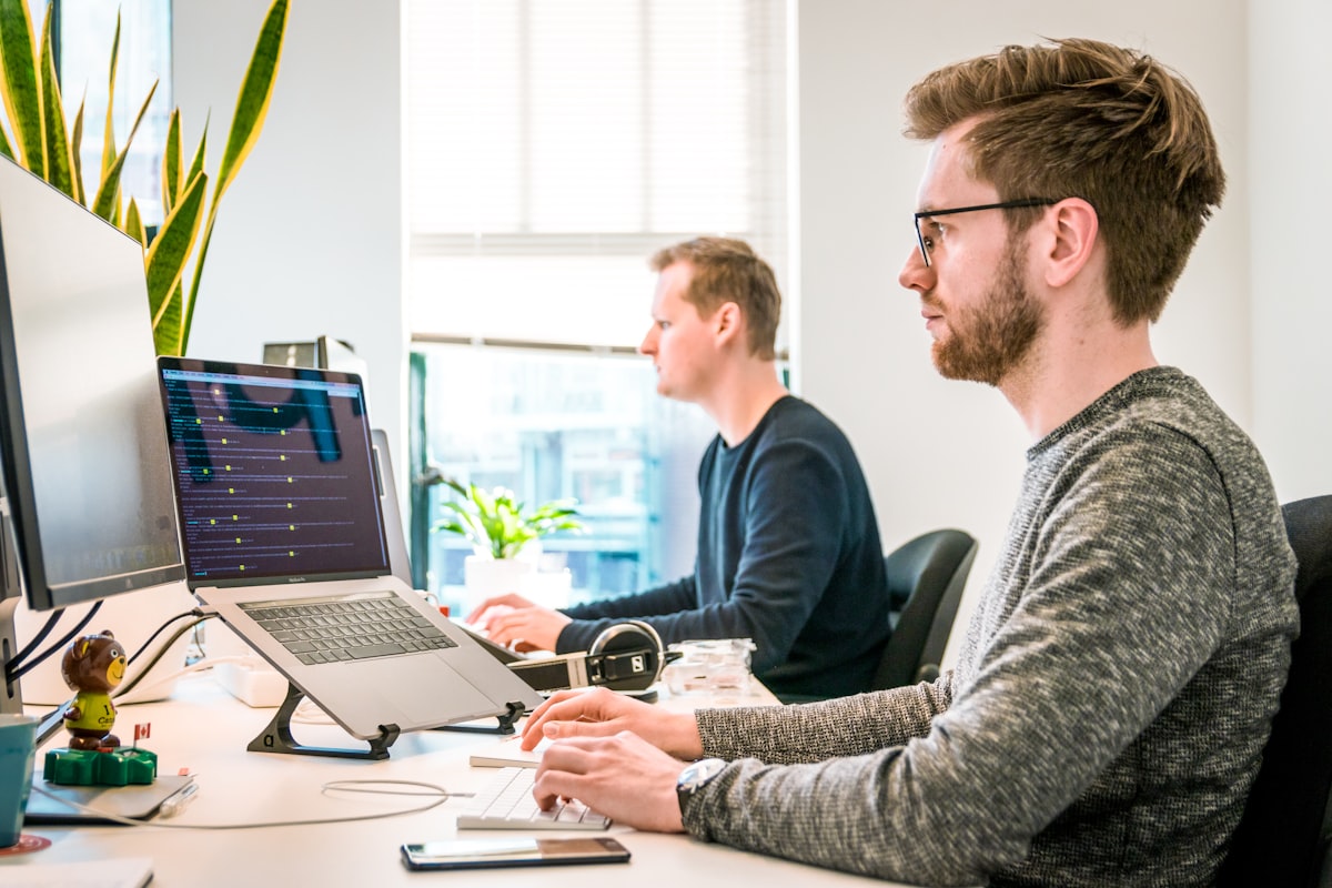 Engineer managing dedicated servers